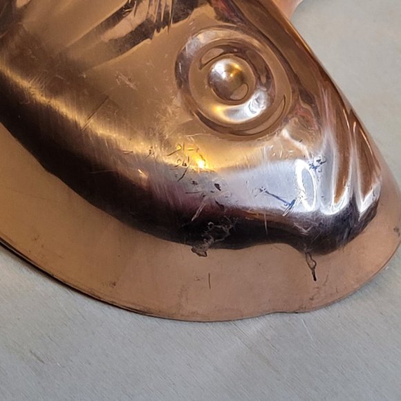Vintage Copper Fish Mold Gelatin Ice Food Retro Korea B and M Douro Korea 10 In - Picture 2 of 7